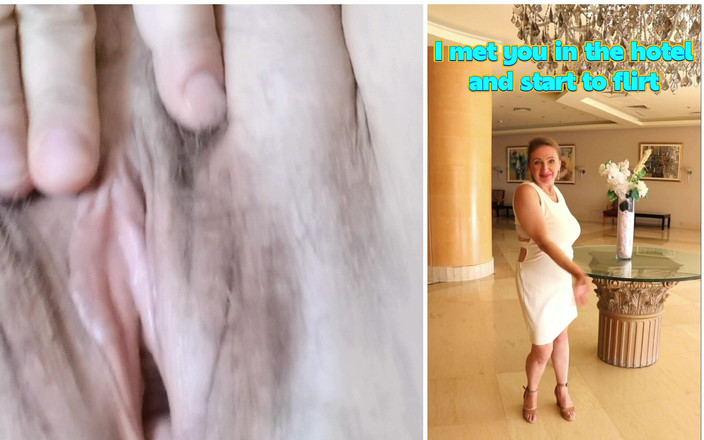 MariaOld: Svádění cizince v hotelu blikající kundičkou a zadkem