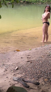 My Stepbrother Is Watching Me in the River and We Fucked Hard, Huge Cumshot on Face and Tits