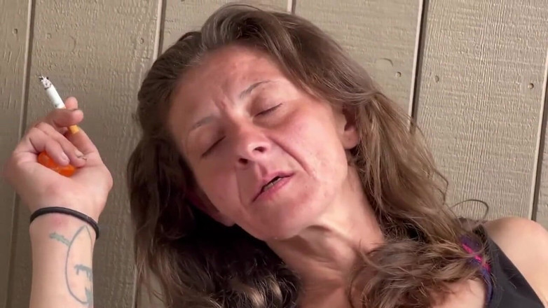 J13D75: Everyone's Favorite Stepaunty Caught Smoking and Playing with Her Pussy...