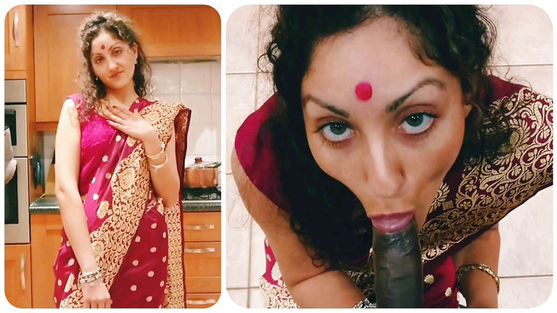 POV_Indian: Desi Indische Bhabhi in Saree geeft geile eenzame Devar een...