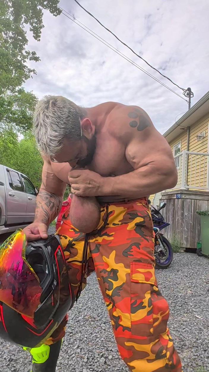 Bruiserwood: Playing with My Motorcycle Helmet