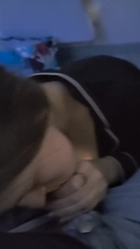 Young Slut Sucks a Big Mature Cock