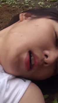 Japanese Babe Fucked Out in The Woods and Gets a Facial