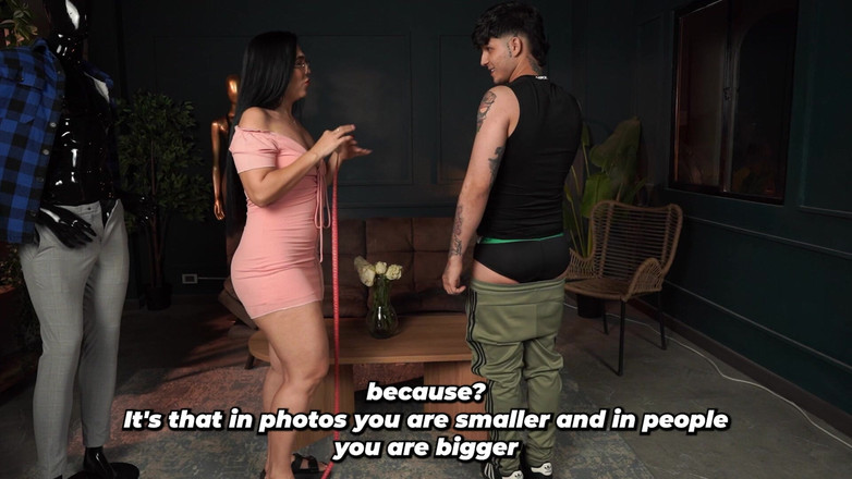 BigJackson: MILF Modista Termina Midiendole Los 23 Cm De Verga a Su...