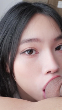 POV Your Hot Asian Girlfriend Becomes a Messy Cock-sucking Cum Whore