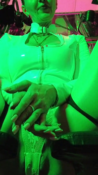 Dominatrix Eva Latex Solo Facesitting Femdom Panties Big Ass MILF BDSM Fetish Hot Heels Gonzo White Pvc Dress