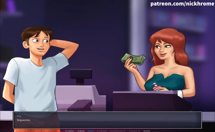 Cartoon Universal: Summertime saga part 86 - sexshop adventure pt6 destroy tiny pussy ( Spanish...