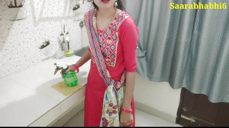 Saarabhabhi6: Pizza Delivery Boy Watching Inside My Personal Room Door When...