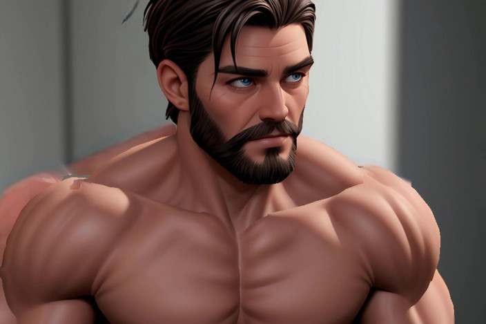 Erotic Man: Unreal Hunks Stiliga 3D Cgi Män