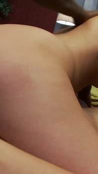 Two hot girls share a black cock in hardcore sex