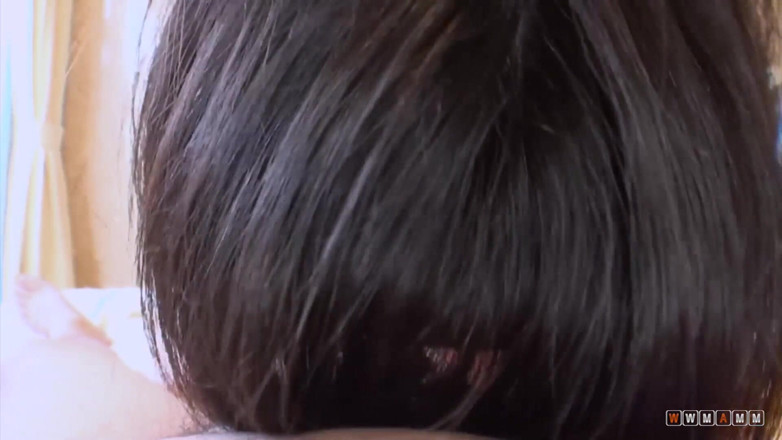 WWMAMM: Smoking hot Japanese gf sucks the cum out of her...