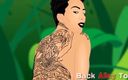 Back Alley Toonz: Bella Bellz Big Ass PAWG Interracial Hentai Cartoon Fucking on...