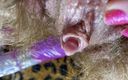 Cute Blonde 666: Bunny vibrator test masturbatie pov close-up