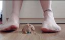 Carmen_Nylonjunge: Nylon feet have fun with candy ** crushing **
