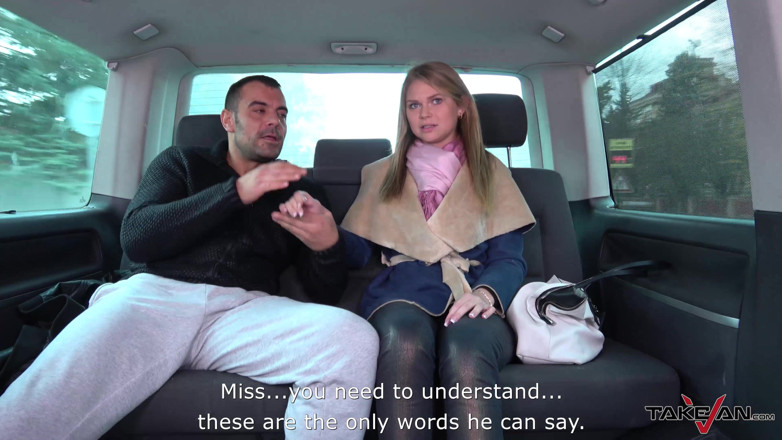 Take Van: Stranger offers a ride to cute lost blonde and fuck...