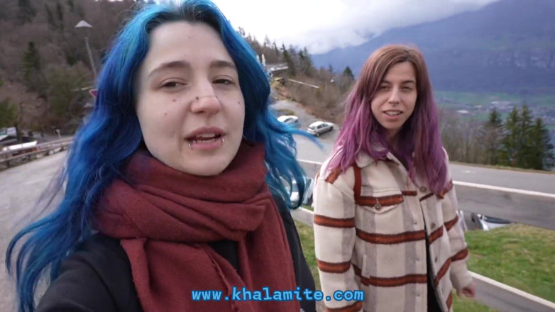 Khalamite: The Neighbor Surprises Us and Then Takes Us!! (vlog - French Threesome...