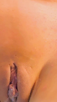 Dick in Mouth Dildo in Pussy Cum Inside Close up