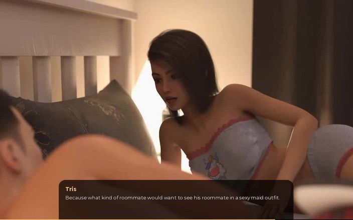 Dirty GamesXxX: Inga mer pengar: på sängen med sin sexiga rumskompis avsnitt 31