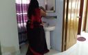 Aria Mia: Tamil Hot Aunty Stand in Front of Mirror &amp; Hair Combined...