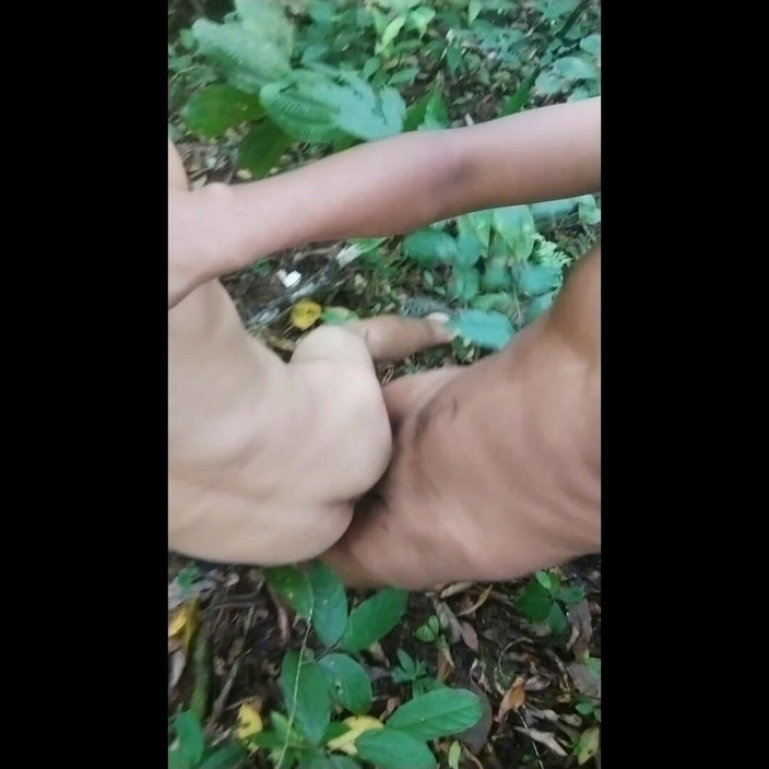 Peluche19 cm: Gay indiano scopa con un giovane femboy all'aperto