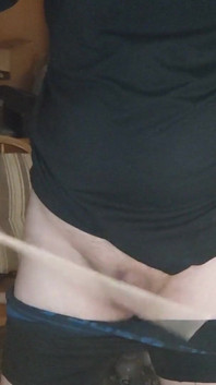 Amateurboy Canes His Small Sensitive Cock