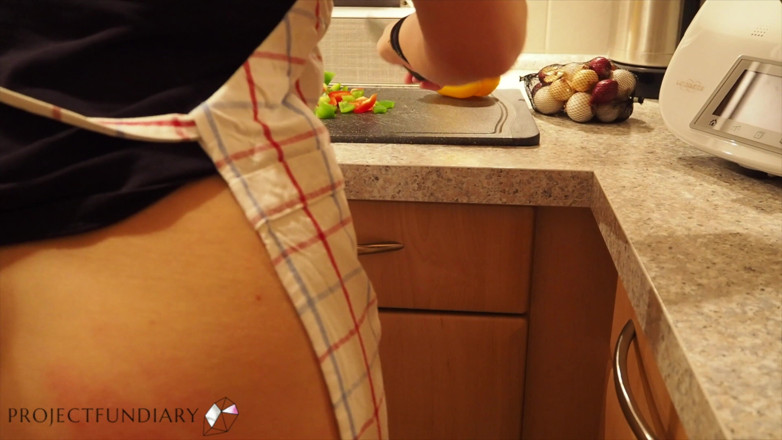 Projectsexdiary: Stepsister kitchen fuck cum on pussy