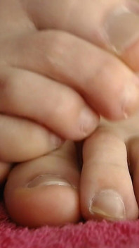 Natural No Polish Toenails Closeup