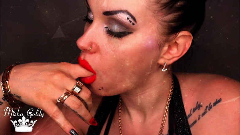 Goddess Misha Goldy: Today I am letting you wank all over my big...