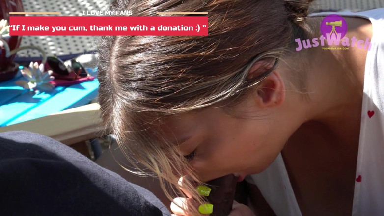 Katie Diggs: Blowjob mornings outside just got better