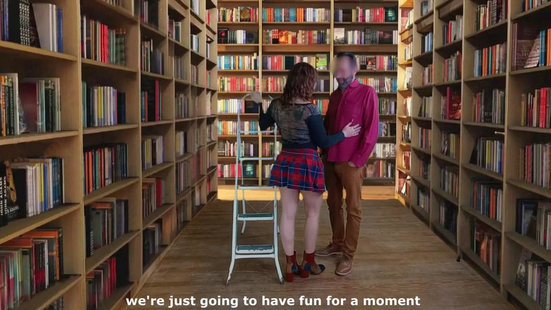 LadyRoma: Ich gebe dem chemielehrer unerwartet einen blowjob in der bibliothek