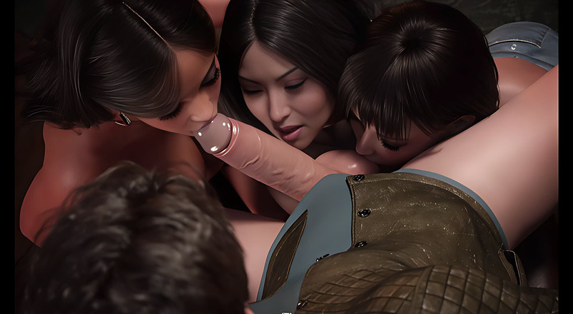 Porn Game Maniac: Foursome with Sexy Girls Who Are Thirsty for Sex Fucking...