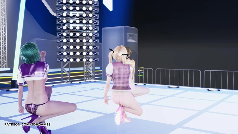 3D-Hentai Games: [mmd] Yoasobi - Idol Marie Rose Tamaki Misaki Sexy Striptease Dance...