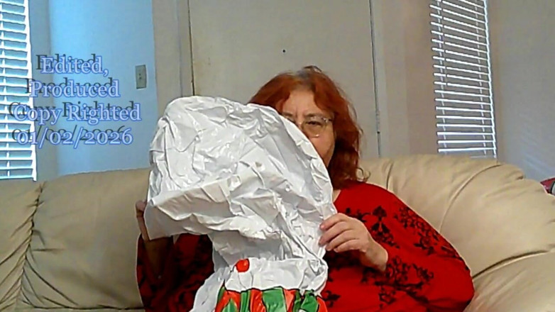 BBW nurse Vicki adventures with friends: BBW Mature Redheaded Nurse Vicki Blows up Inflatable Snowman for...