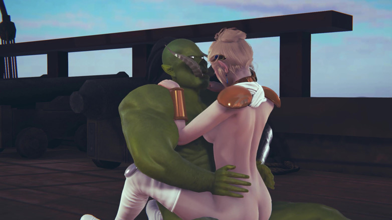 Waifu club 3D: Cute elf rides a big dick