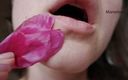 Marvelous V: Naked milf sensually plays with flowers on her body and...