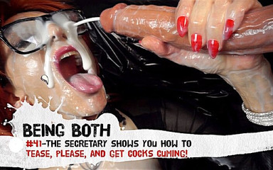 Being Both: #41-Sekreter size nasıl azdırıcı, lütfen ve yarakların boşalmasını gösteriyor! – BeingBoth