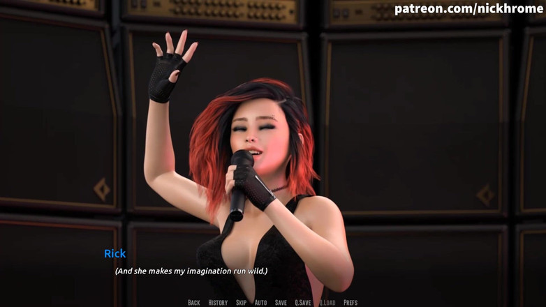 Visual Novels: Torne-se uma estrela do rock - parte 7 - ela faz minha imaginação...