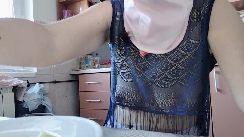 Amateur_MS: Hairy Brunette Pussy, Big Tits, Sensual Hairy Woman in the...
