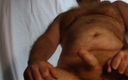 The UK Hairy Bear: British Hairy Bear Wank with Hairy Chest and Belly