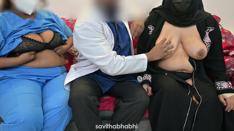savithabhabhi: Doctor Satisfying His Dick with Nurse and Muslim Patient Lady