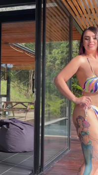 Amaretto & Kim Velez big boob sucking bikini lesbians