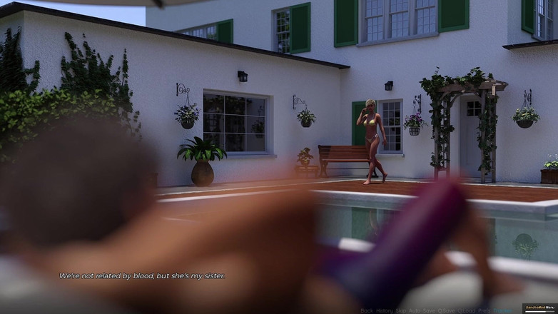 AVN Teller: Summer scent #1 - 穿着泳装与丰满的金发继妹夏娃见面