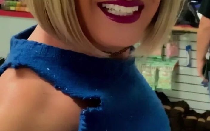 CindieLove: Süße kleine Sissy trans-CD sexy arsch öffentliche hintern shorts