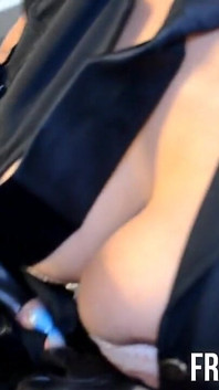 Officer Queen Rouge Sucks Huge Fat Black Cock