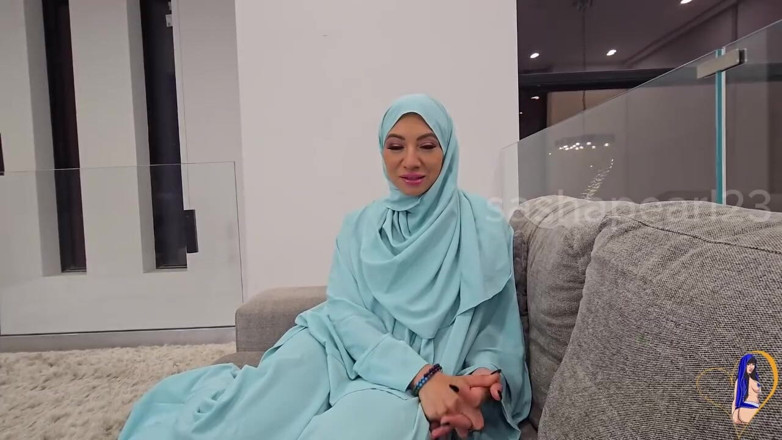 Sasha Pearl: Hijab puta matrimonio combo - mamada anal profunda y desordenada