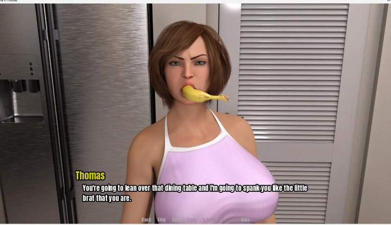 XXX Games Bunk: グランマズ・ハウス ゲームプレイ MILFアナベル・スパンキング