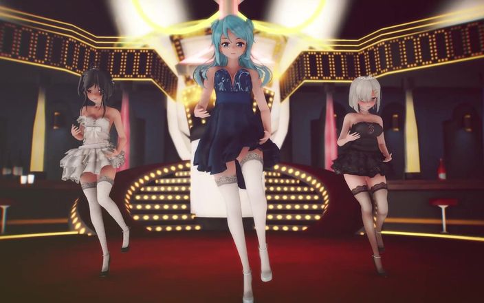 Mmd anime girls: Mmd R-18 Anime Girls Sexy Dancing (clip 1)