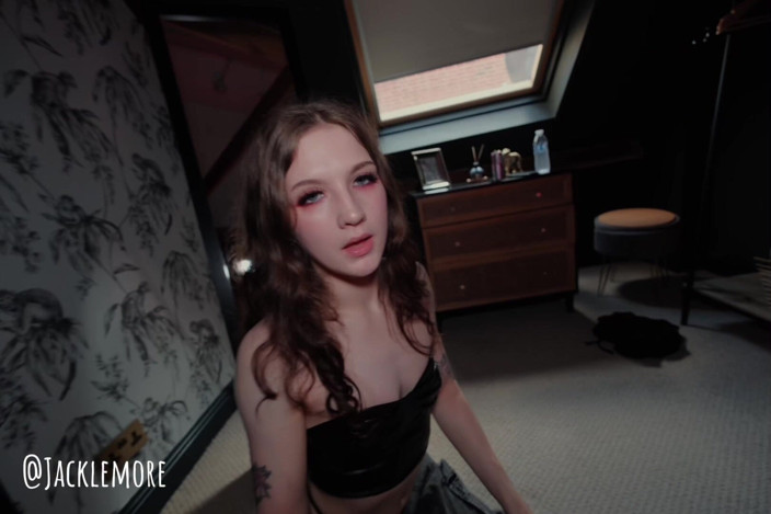 Jacklemore: POV Teen Goth GF Bunny Suck &amp; Rail Hard Cumshot
