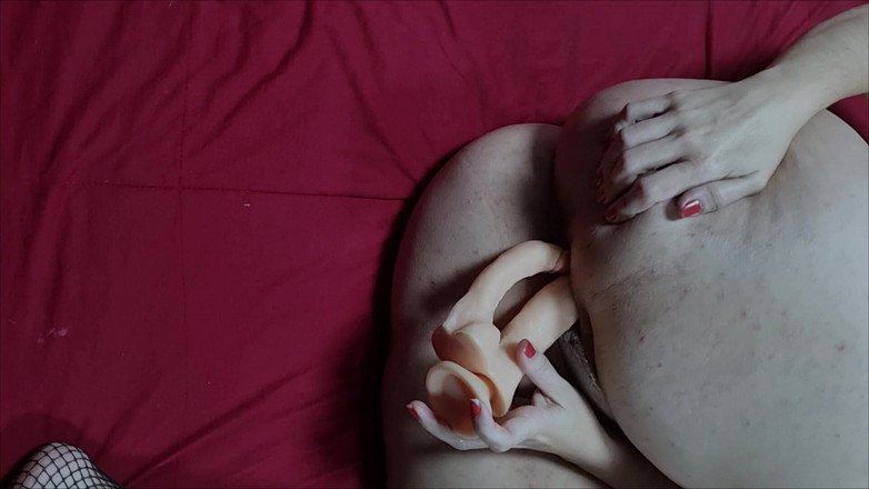 Minhaesposaparaoutro: Penembusan berganda dildo dengan mainan saya