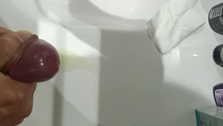 Pink-dick: Great Untouched Cumshot
